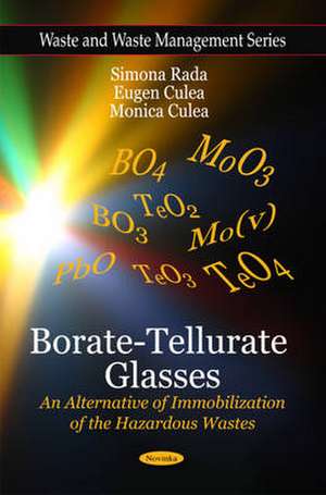 Borate-Tellurate Glasses de Simona Rada