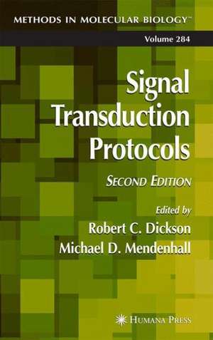 Signal Transduction Protocols de Robert C. Dickson