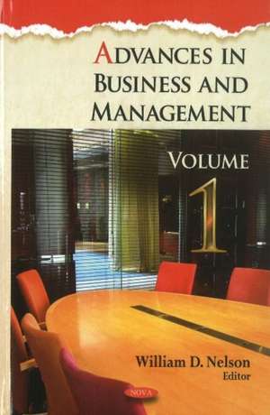 Advances in Business & Management de William D. Nelson