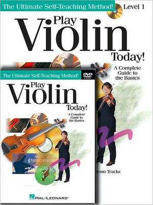 Play Violin Today! Beginner's Pack: Level 1 Book/Online Audio/DVD Pack de Kaitlyn Hahn