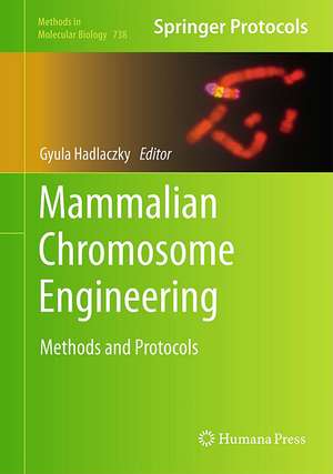 Mammalian Chromosome Engineering: Methods and Protocols de Gyula Hadlaczky