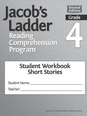 Jacob's Ladder Reading Comprehension Program: Grade 4, Student Workbooks, Short Stories (Set of 5) de Clg Of William And Mary/Ctr Gift Ed