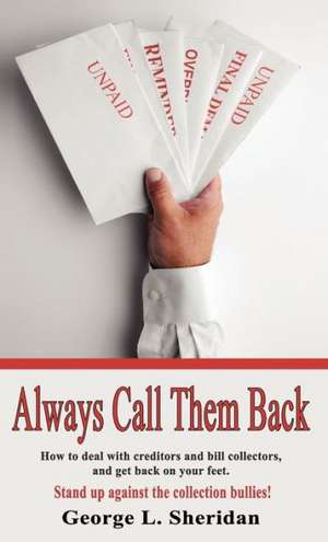 Always Call Them Back de George Sheridan