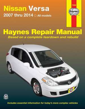 Nissan Versa for Versa (2007-2014) Haynes Repair Manual (USA)