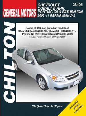 GM Chevy Cobalt, HHR/Pontiac G5 & Saturn Ion (2005–2010) de Haynes