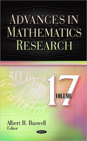 Advances in Mathematics Research de Albert R Baswell