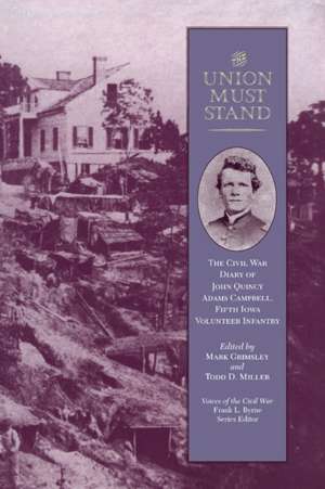 Union Must Stand de Mark Grimsley