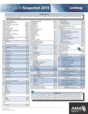 ICD-10-CM 2015 Snapshot Card - Cardiology de American Medical Association