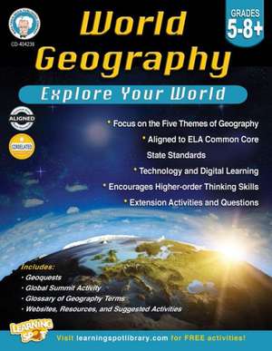 World Geography Workbook: Reading, Writing, Speaking, Listening, and Language Skills Practice de Mark Stange