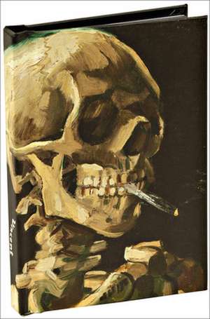 Head of a Skeleton with a Burning Cigarette by Vincent Van Gogh, Skull Best Mini Notebook with Dot Grid Pages and Lay Flat Technology