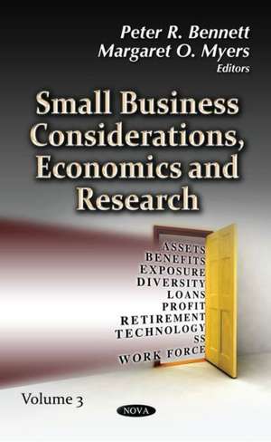 Small Business Considerations, Economics & Research de Peter R. Bennett