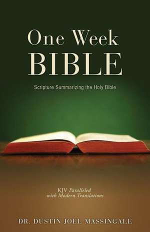 One Week Bible de Dr Dustin Joel Massingale