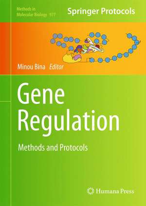 Gene Regulation: Methods and Protocols de Minou Bina