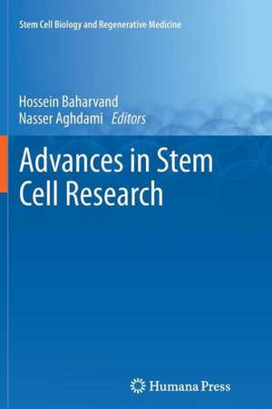 Advances in Stem Cell Research de Hossein Baharvand