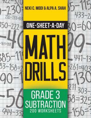 One-Sheet-A-Day Math Drills de Neki C. Modi