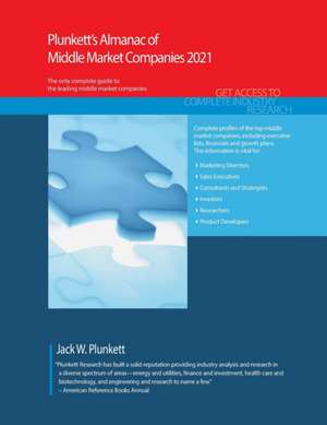 Plunkett's Almanac of Middle Market Companies 2021 de Jack W. Plunkett