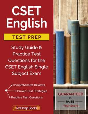 CSET English Test Prep de CSET English Study Book Prep Team