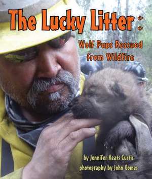 The Lucky Litter: Wolf Pups Rescued from Wildfire de Jennifer Keats Curtis