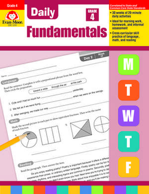 Daily Fundamentals, Grade 4 de Evan-Moor Educational Publihsers