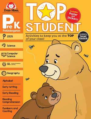 Top Student, Pre-Kindergarten Workbook de Evan-Moor Educational Publishers