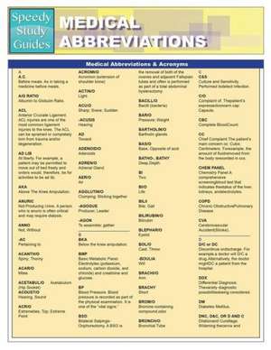 Medical Abbreviations & Acronyms de Speedy Publishing LLC