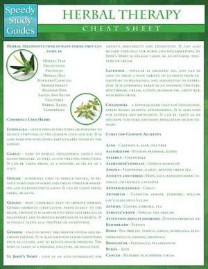 Herbal Therapy Cheat Sheet (Speedy Study Guides de Speedy Publishing LLC