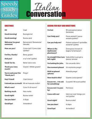 Italian Conversation (Speedy Study Guides de Speedy Publishing Llc