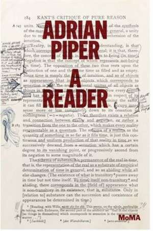 Adrian Piper: A Reader de Cornelia Butler