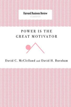 Power Is the Great Motivator de David C. McClelland