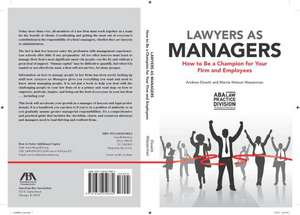 Lawyers as Managers de Andrew Elowitt