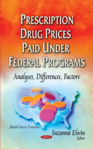 Prescription Drug Prices Paid Under Federal Programs