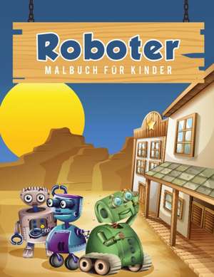 Roboter Malbuch für Kinder de Young Scholar