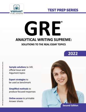 GRE Analytical Writing Supreme de Vibrant Publishers