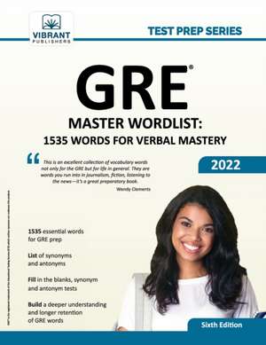 GRE Master Wordlist de Vibrant Publishers