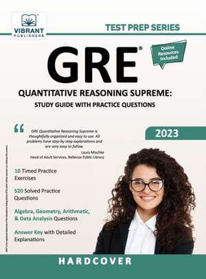 GRE Quantitative Reasoning Supreme de Vibrant Publishers