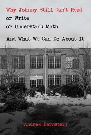 Why Johnny Still Can't Read or Write or Understand Math: And What We Can Do about It de Andrew Bernstein