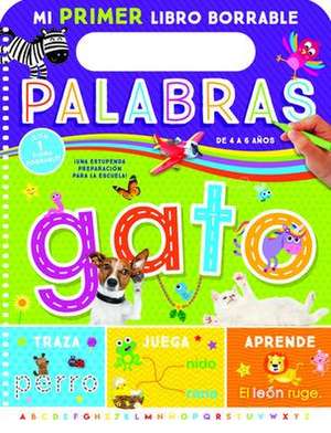 Mi Primer Libro Borrable: Palabras (My First Wipe Clean Words Spanish Language) de Kidsbooks