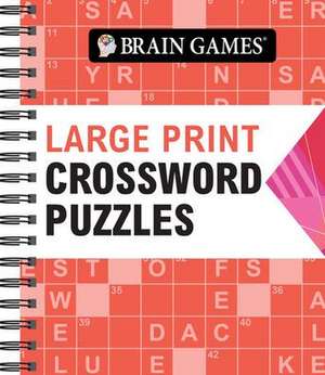 Brain Games - Large Print Crossword Puzzles (Arrow) de Publications International Ltd