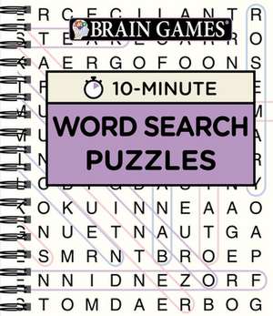 Brain Games - 10 Minute: Word Search Puzzles (Purple) de Publications International Ltd