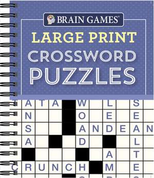 Brain Games - Large Print Crossword Puzzles (Purple) de Publications International Ltd