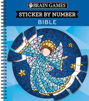 Brain Games - Sticker by Number: Bible (28 Images to Sticker) de Publications International Ltd