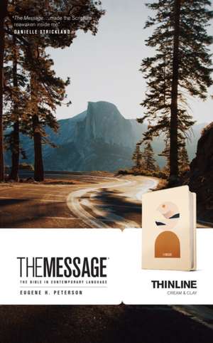 The Message Thinline (Leather-Look, Cream & Clay) de Eugene H. Peterson