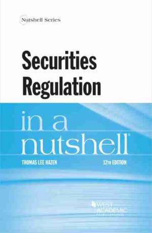 Securities Regulation in a Nutshell de Thomas Lee Hazen