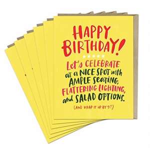 6-Pack Emily McDowell & Friends Ample Seating Birthday Card