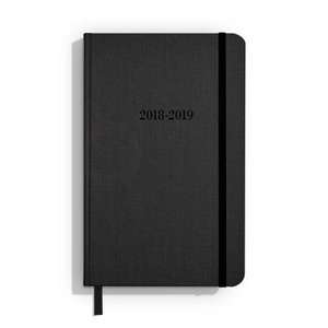 Shinola Planner: 2018-2019, 18 Month, Hard Linen, Jet Black (5.25x8.25) de Shinola