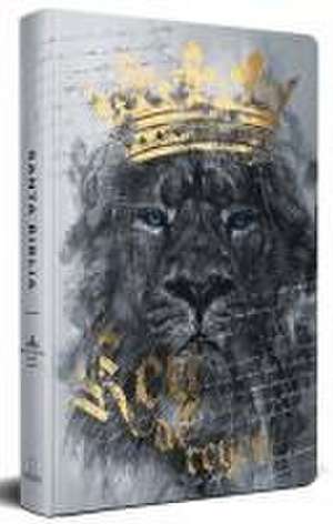 Biblia Rvr60 Letra Grande Tamaño Manual, Tapa Dura León Rey de Reyes / Spanish B Ible Rvr60 Handy Size Large Print Hardcover Lion King of Kings de Reina Valera Revisada 1960