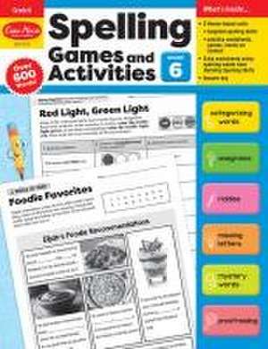 Spelling Games and Activities, Grade 6 Teacher Resource de Evan-Moor Corporation