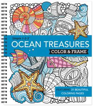 Color & Frame - Ocean Treasures (Adult Coloring Book) de New Seasons