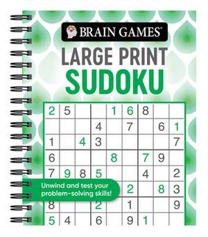 Brain Games - Large Print Sudoku (Swirls) de Publications International Ltd