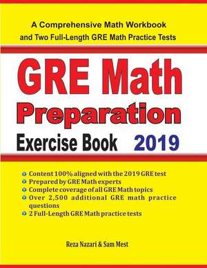 GRE Math Preparation Exercise Book de Reza Nazari